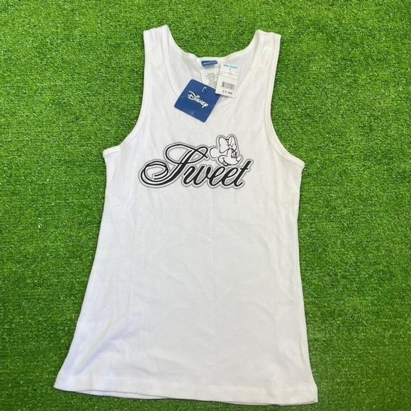 Vintage Y2K Disney Minnie Mouse Size XL Summer Tank Top Retro Glam - Picture 1 of 5